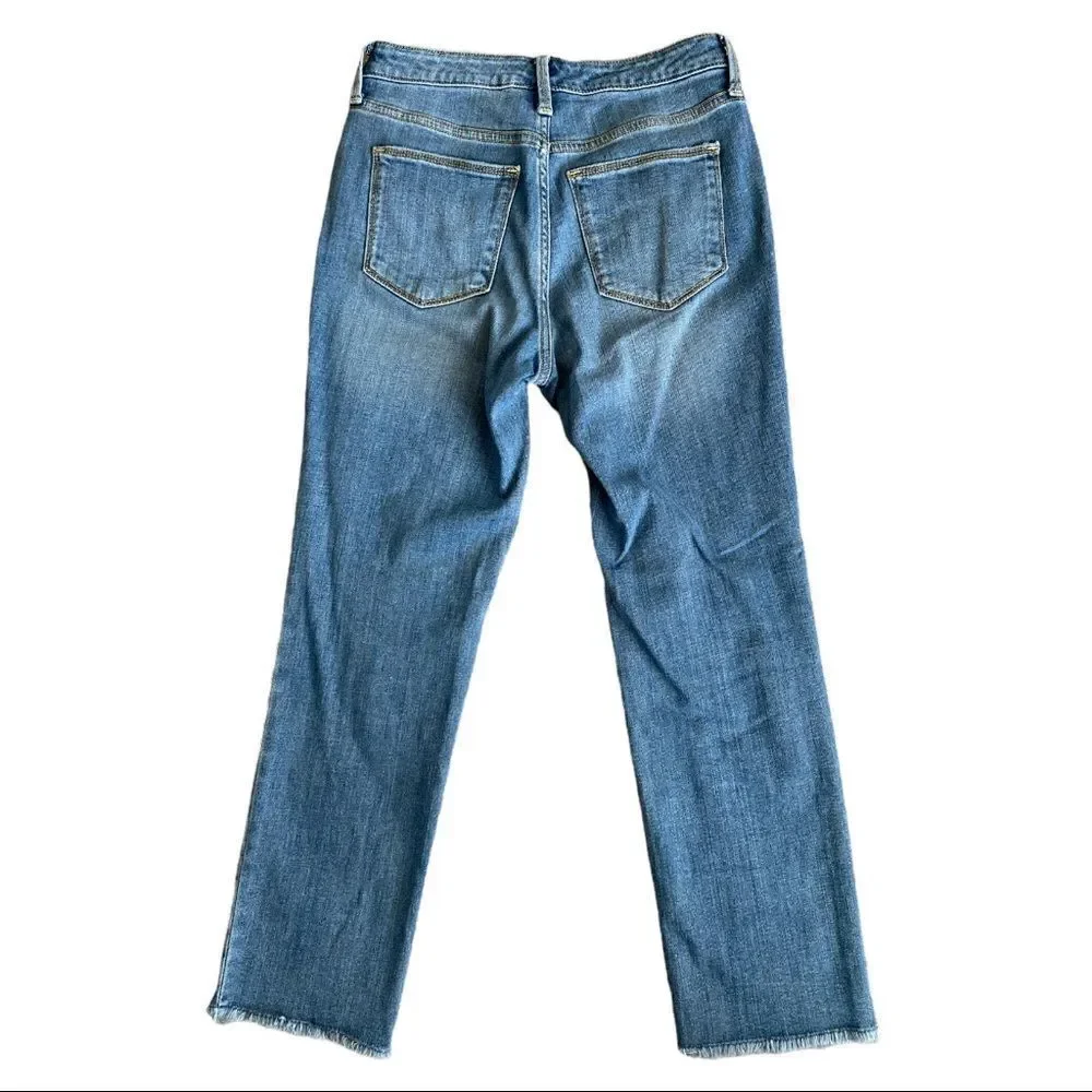 Universal Thread High Waisted Distressed Mom Jeans - Picture 2 of 7